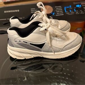 Carter's Cream and Black Sneakers size 3 little kid/boy